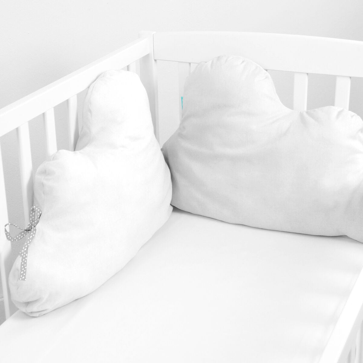 Skydd till spjälsäng HappyFriday BASIC KIDS Vit 40 x 10 x 60 cm-Bebis, Sovrum-HappyFriday-peaceofhome.se