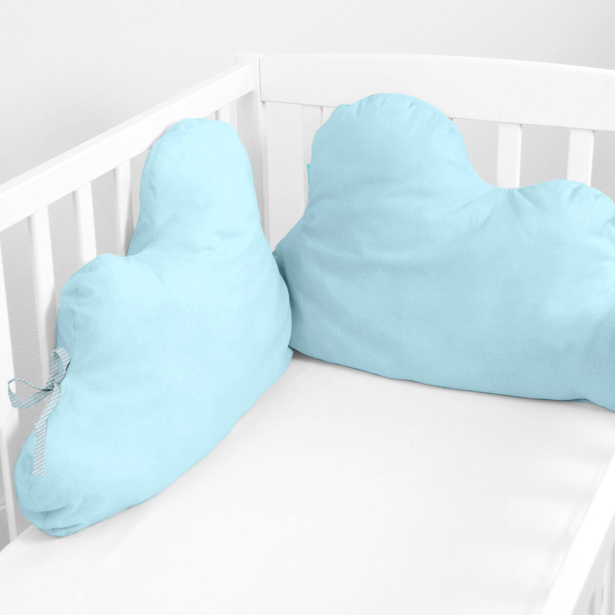 Skydd till spjälsäng HappyFriday Basic Kids Cloud Blå 60 x 40 cm-Bebis, Sovrum-HappyFriday-peaceofhome.se