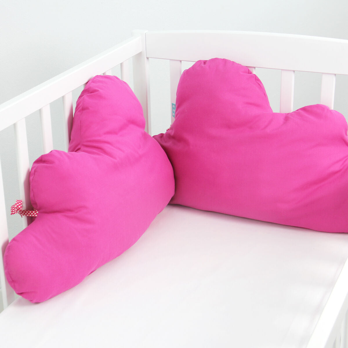 Skydd till spjälsäng HappyFriday Basic Kids Cloud Fuchsia 60 x 40 cm-Bebis, Sovrum-HappyFriday-peaceofhome.se