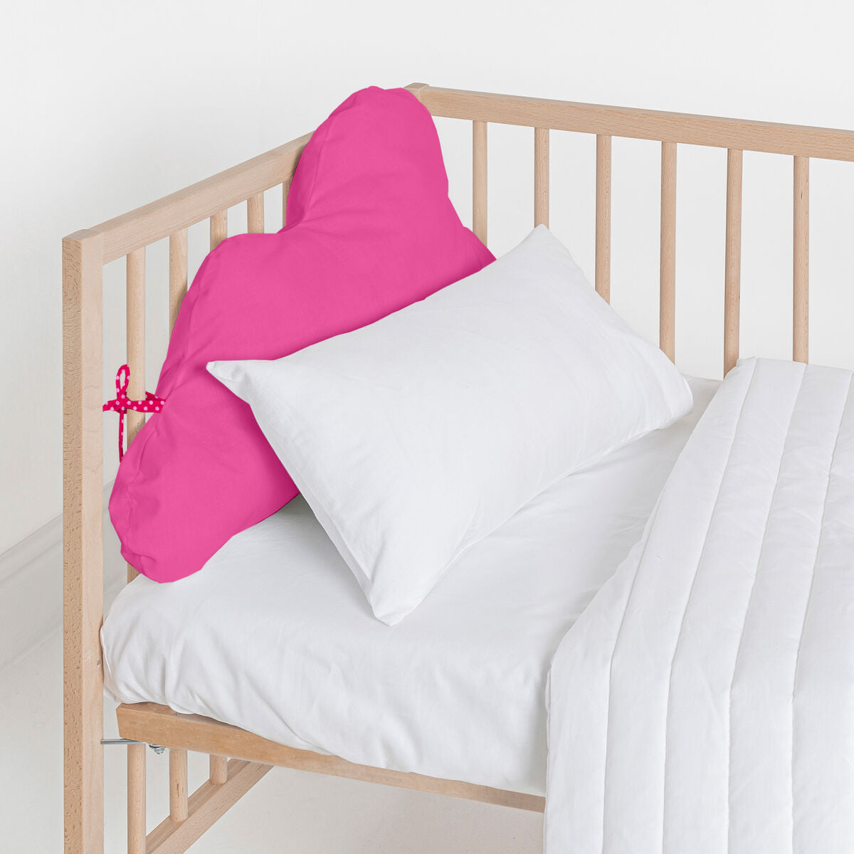 Skydd till spjälsäng HappyFriday Basic Kids Cloud Fuchsia 60 x 40 cm-Bebis, Sovrum-HappyFriday-peaceofhome.se