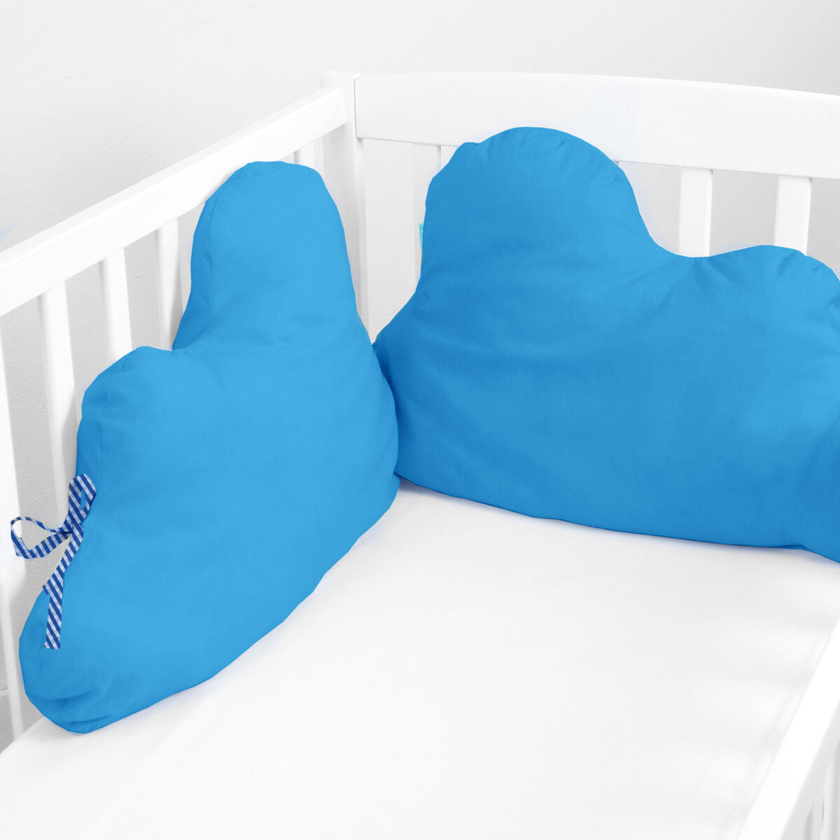 Skydd till spjälsäng HappyFriday Basic Kids Cloud Turkos 60 x 40 cm-Bebis, Sovrum-HappyFriday-peaceofhome.se