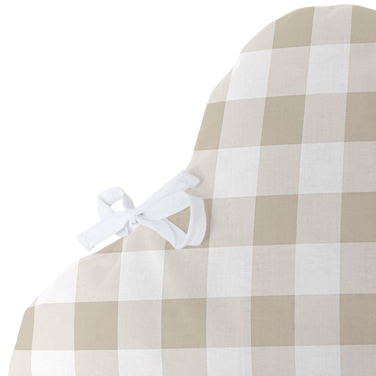 Skydd till spjälsäng HappyFriday Basic Kids Vichy Beige 60 x 40 cm-Bebis, Sovrum-HappyFriday-peaceofhome.se