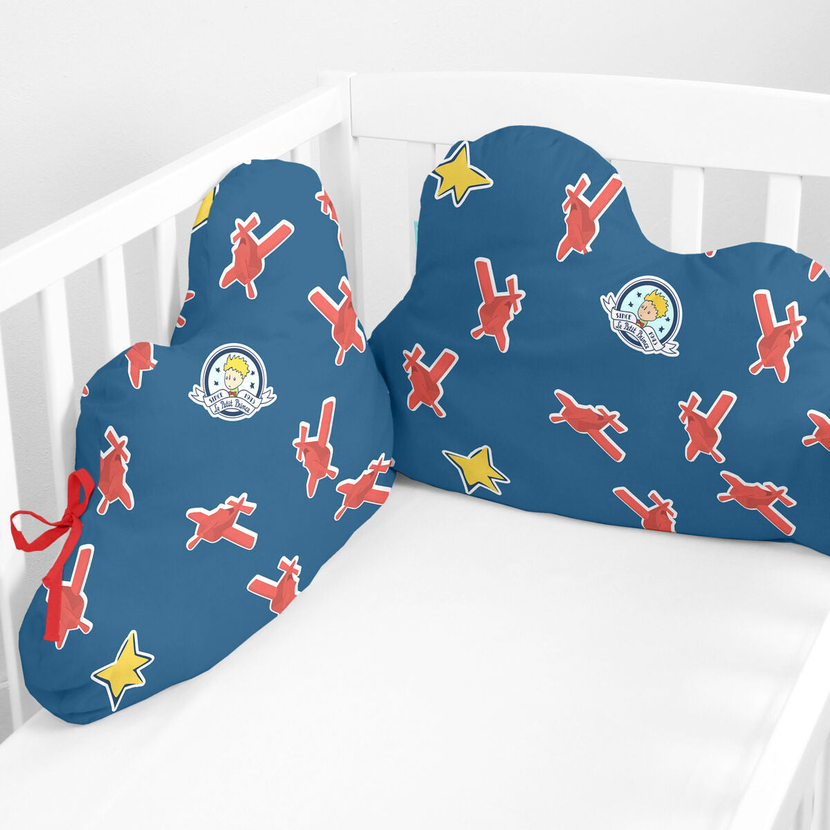 Skydd till spjälsäng HappyFriday Le Petit Prince Son avion Multicolour 60 x 40 cm-Bebis, Sovrum-HappyFriday-peaceofhome.se