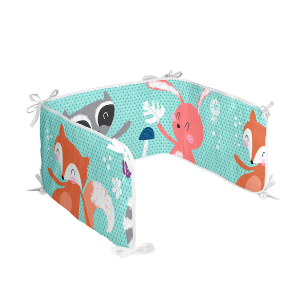 Skydd till spjälsäng HappyFriday Moshi Moshi Fantasy Multicolour 210 x 40 cm-Bebis, Sovrum-HappyFriday-peaceofhome.se