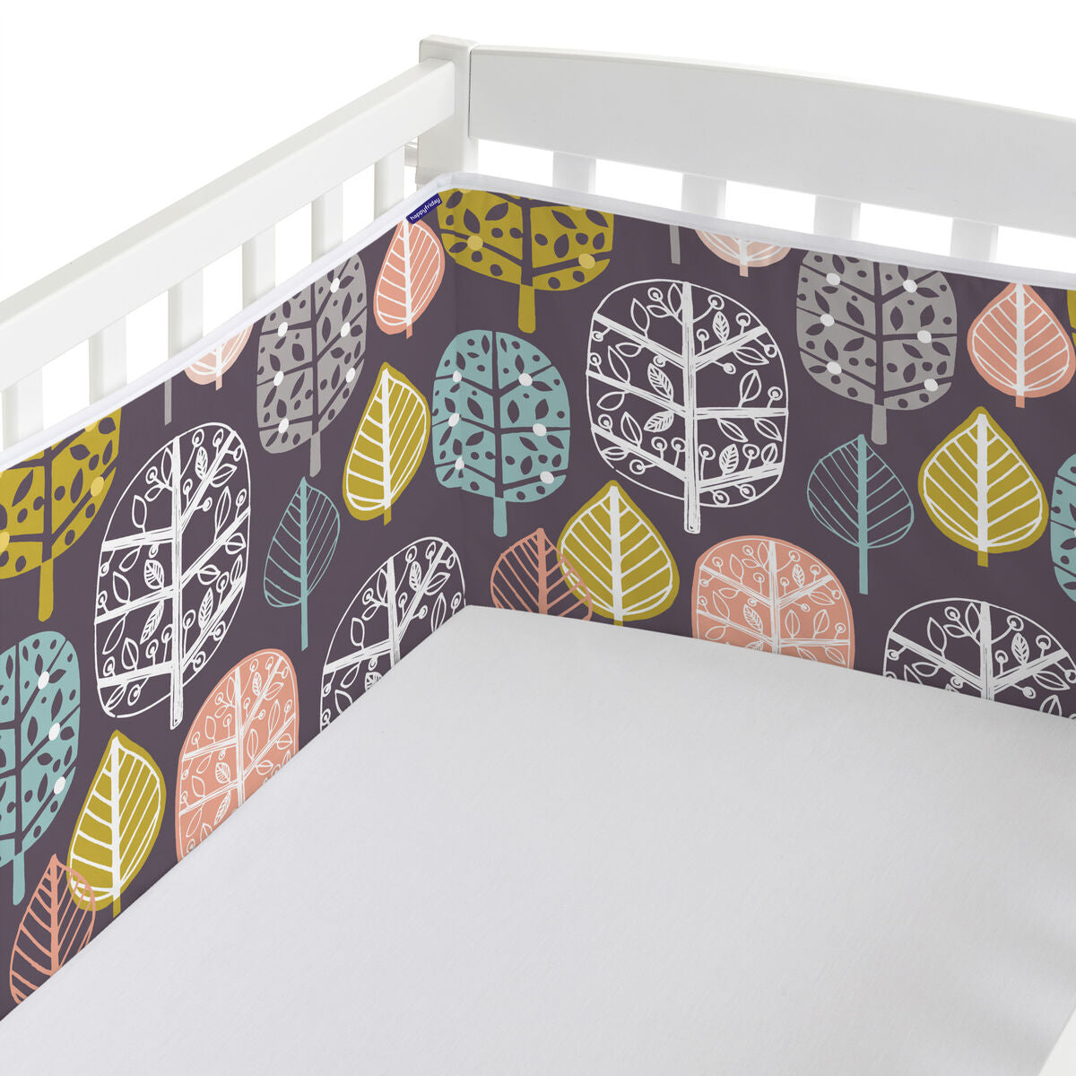 Skydd till spjälsäng HappyFriday Moshi moshi Woodland Multicolour 210 x 40 cm-Bebis, Sovrum-HappyFriday-peaceofhome.se