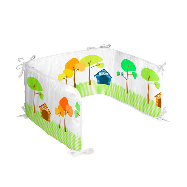 Skydd till spjälsäng HappyFriday Mr Fox Dogs Multicolour 210 x 40 cm-Bebis, Sovrum-HappyFriday-peaceofhome.se