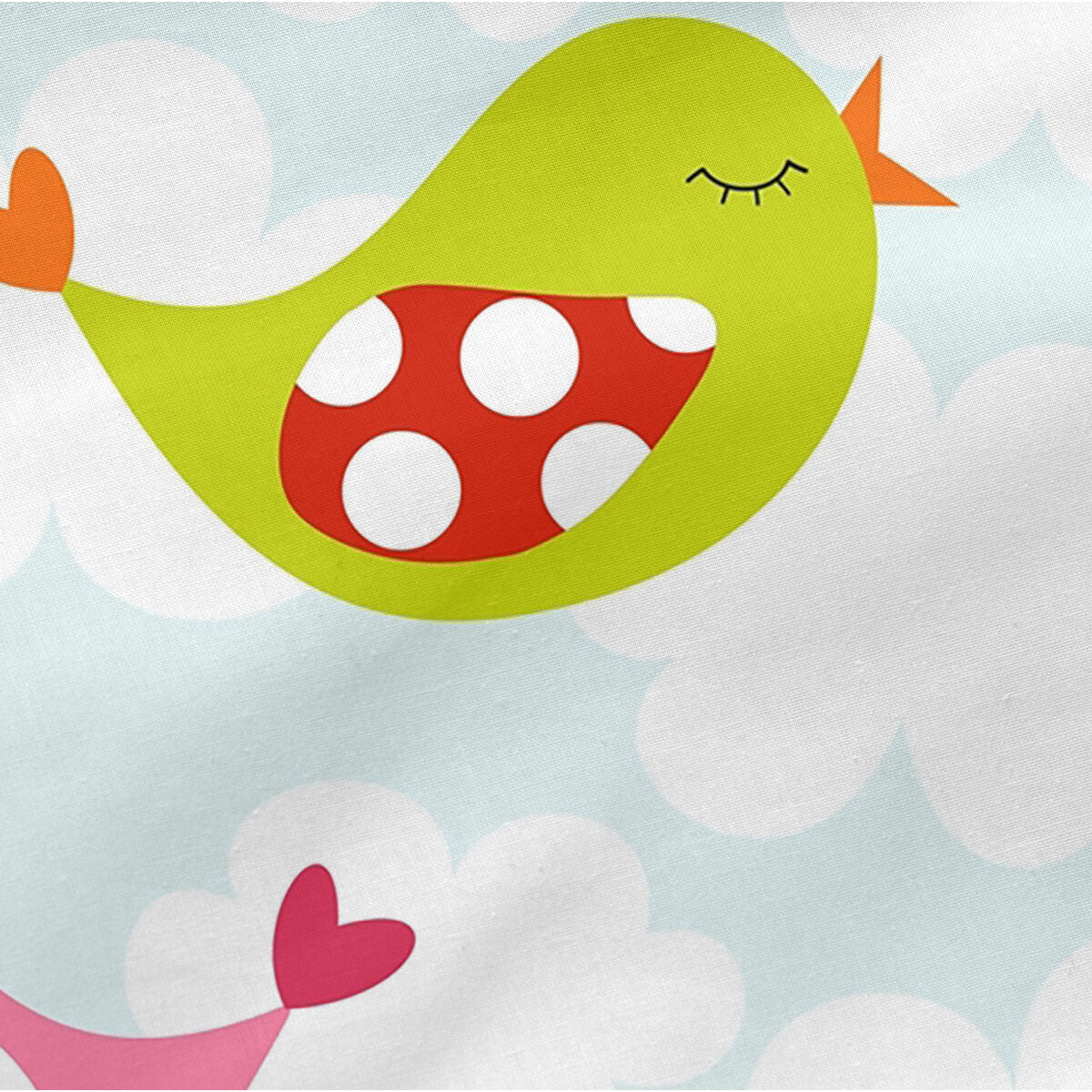 Skydd till spjälsäng HappyFriday Mr Fox Little birds Multicolour 210 x 40 cm-Bebis, Sovrum-HappyFriday-peaceofhome.se
