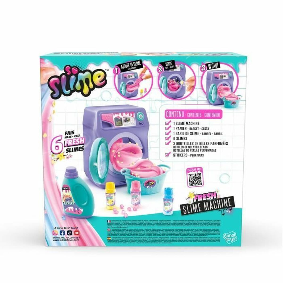 Slime Canal Toys Washing Machine Fresh Scented-Leksaker och spel, Spel och tillbehör-Canal Toys-peaceofhome.se