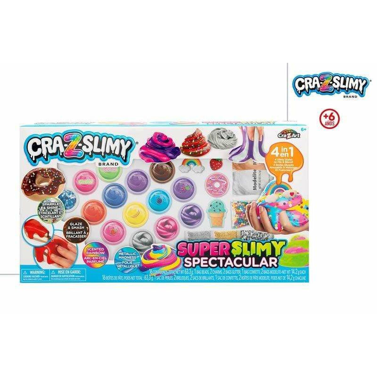 Slime Colorbaby Cra-Z-Slimy 4-i-1 Set-Leksaker och spel, Kreativa aktiviteter-Colorbaby-peaceofhome.se
