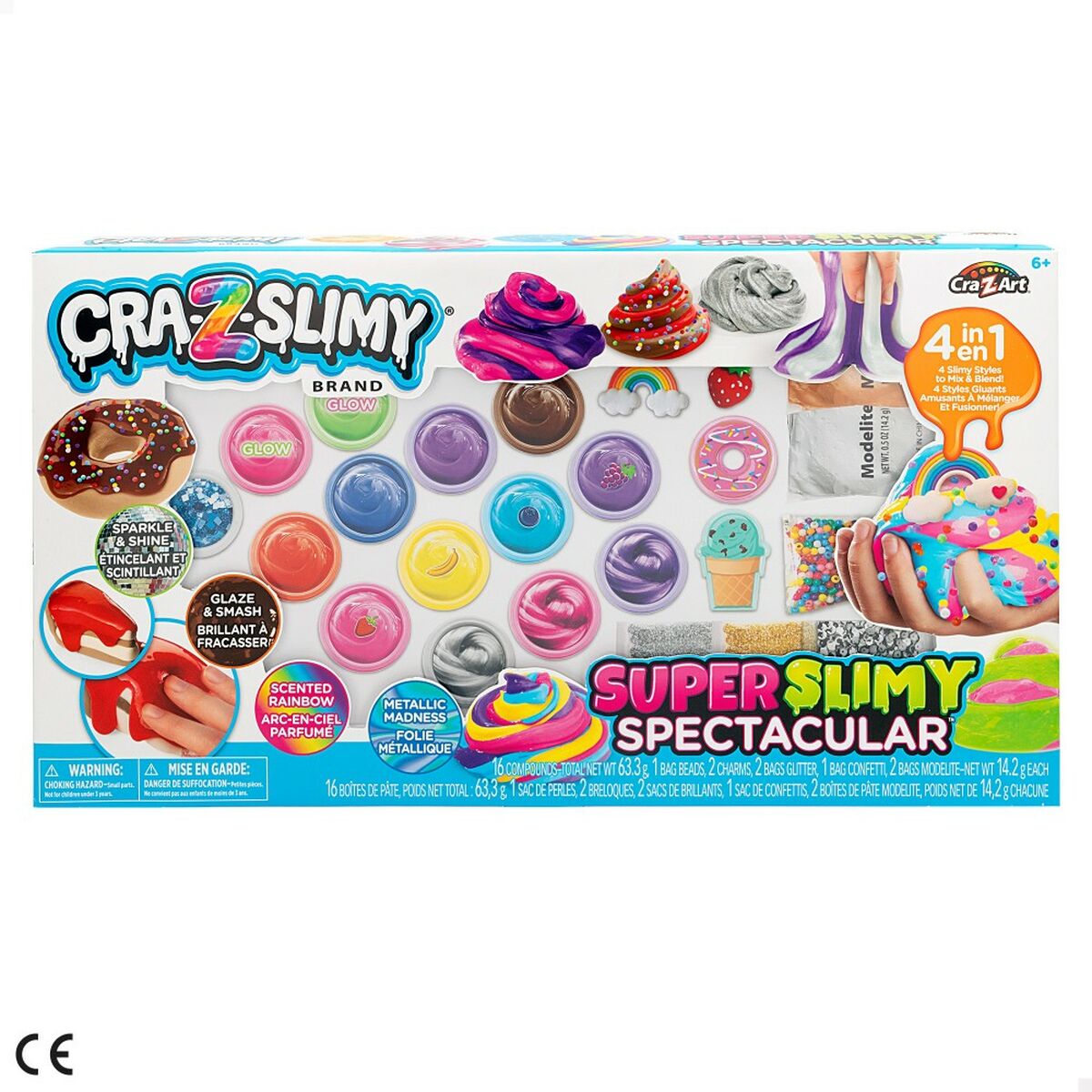 Slime Cra-Z-Art (4 antal)-Leksaker och spel, Kreativa aktiviteter-Cra-Z-Art-peaceofhome.se