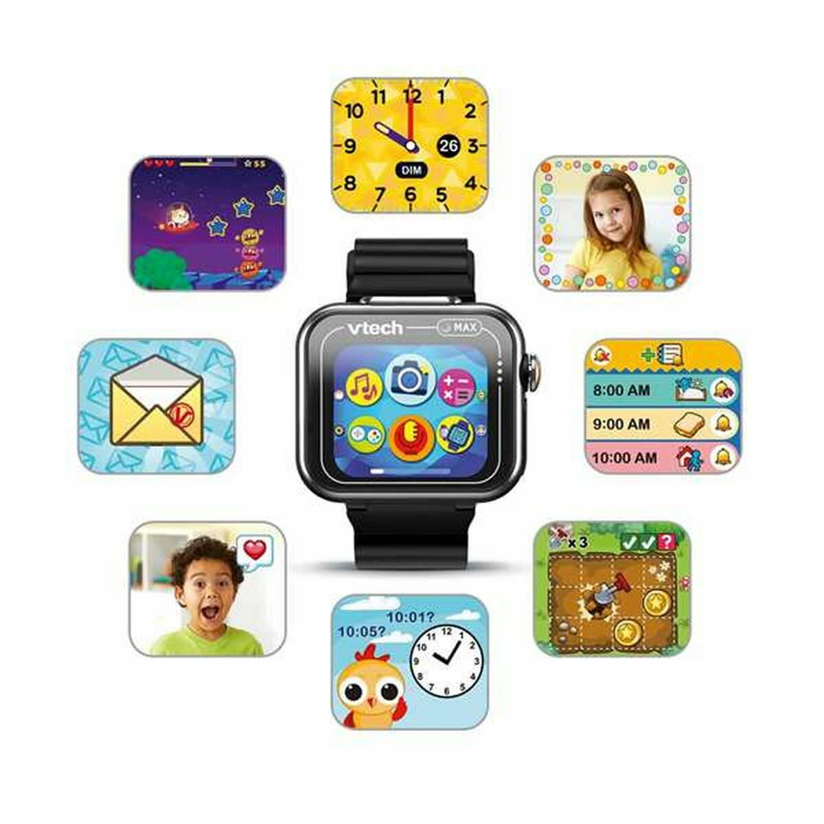 Smartwatch för barn Vtech 80-531677-022-Leksaker och spel, Elektroniska leksaker-Vtech-peaceofhome.se