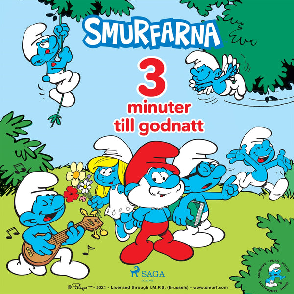 Smurfarna - 3 minuter till godnatt – Ljudbok – Laddas ner-Digitala böcker-Axiell-peaceofhome.se