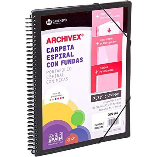 Sorteringsmapp Carchivo Archivex-Star Svart A4-Kontor och Kontorsmaterial, Kontorsmaterial-Carchivo-peaceofhome.se
