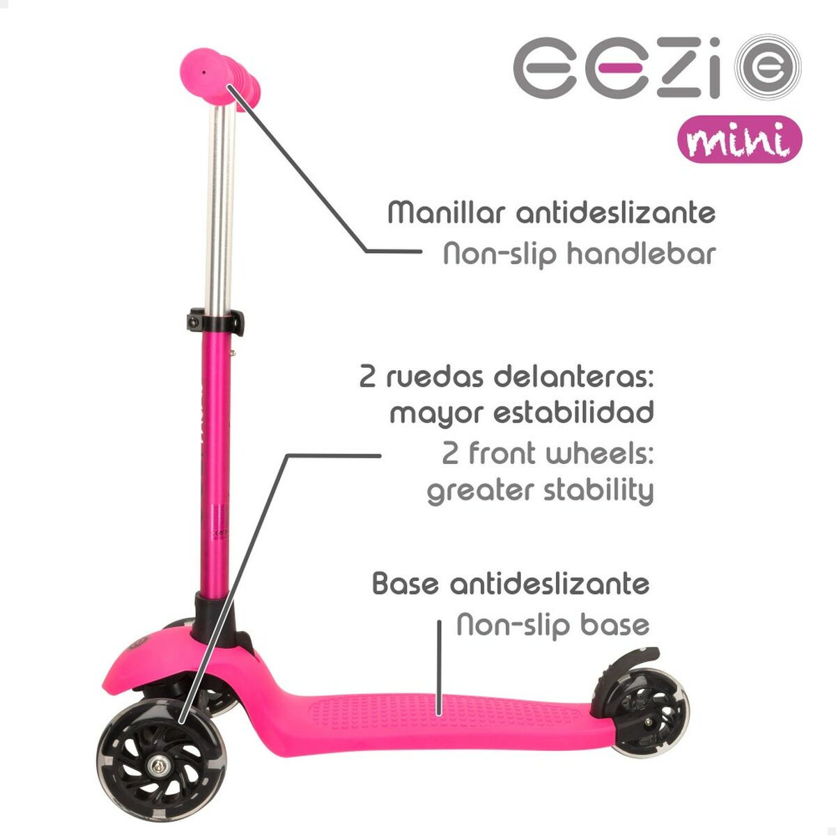 Sparkcykel Colorbaby Polyuretan Aluminium Fuchsia-Sport och utomhus, Stadsrörlighet-Colorbaby-peaceofhome.se