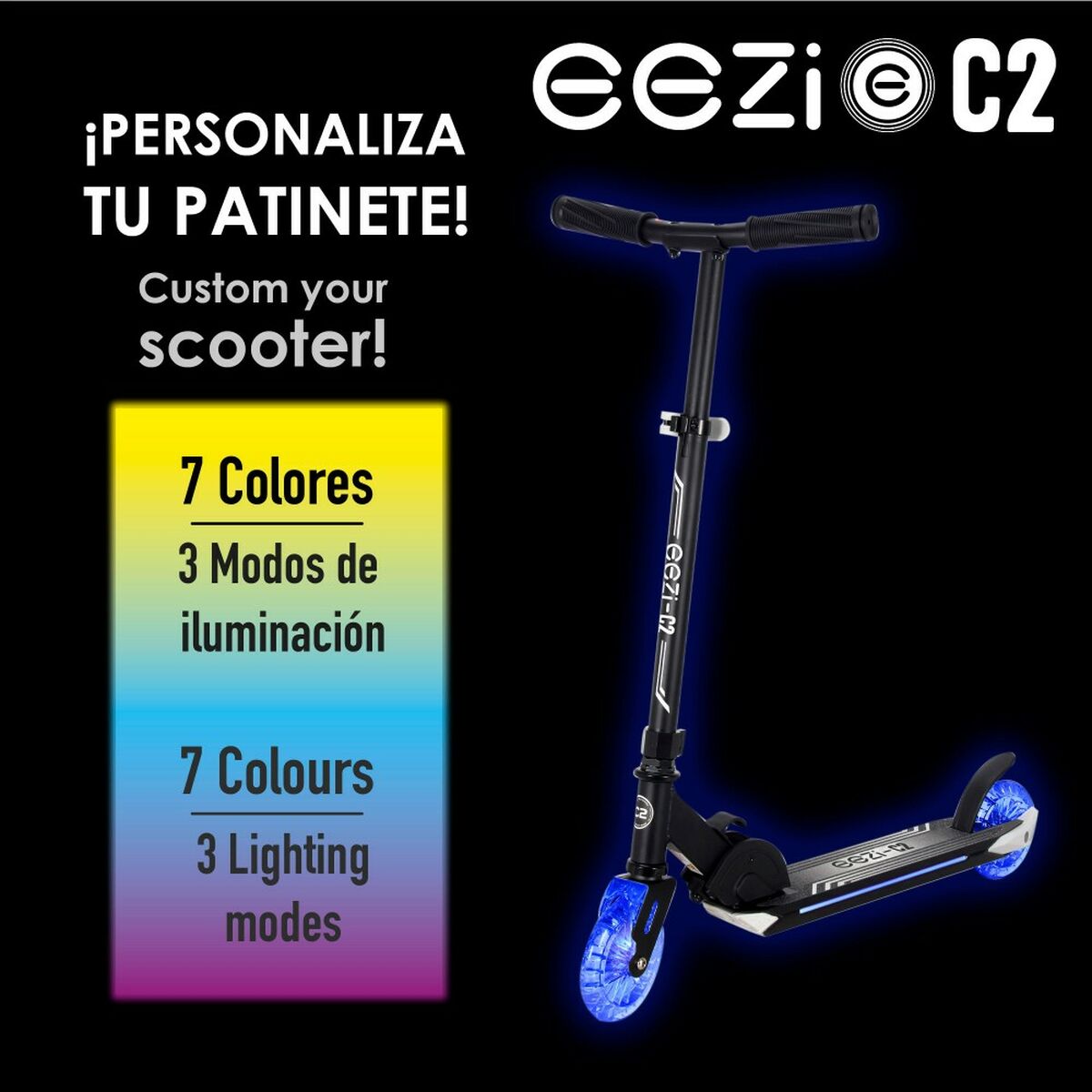 Sparkcykel Eezi Svart 2 antal-Leksaker och spel, Sport och utomhus-Eezi-peaceofhome.se