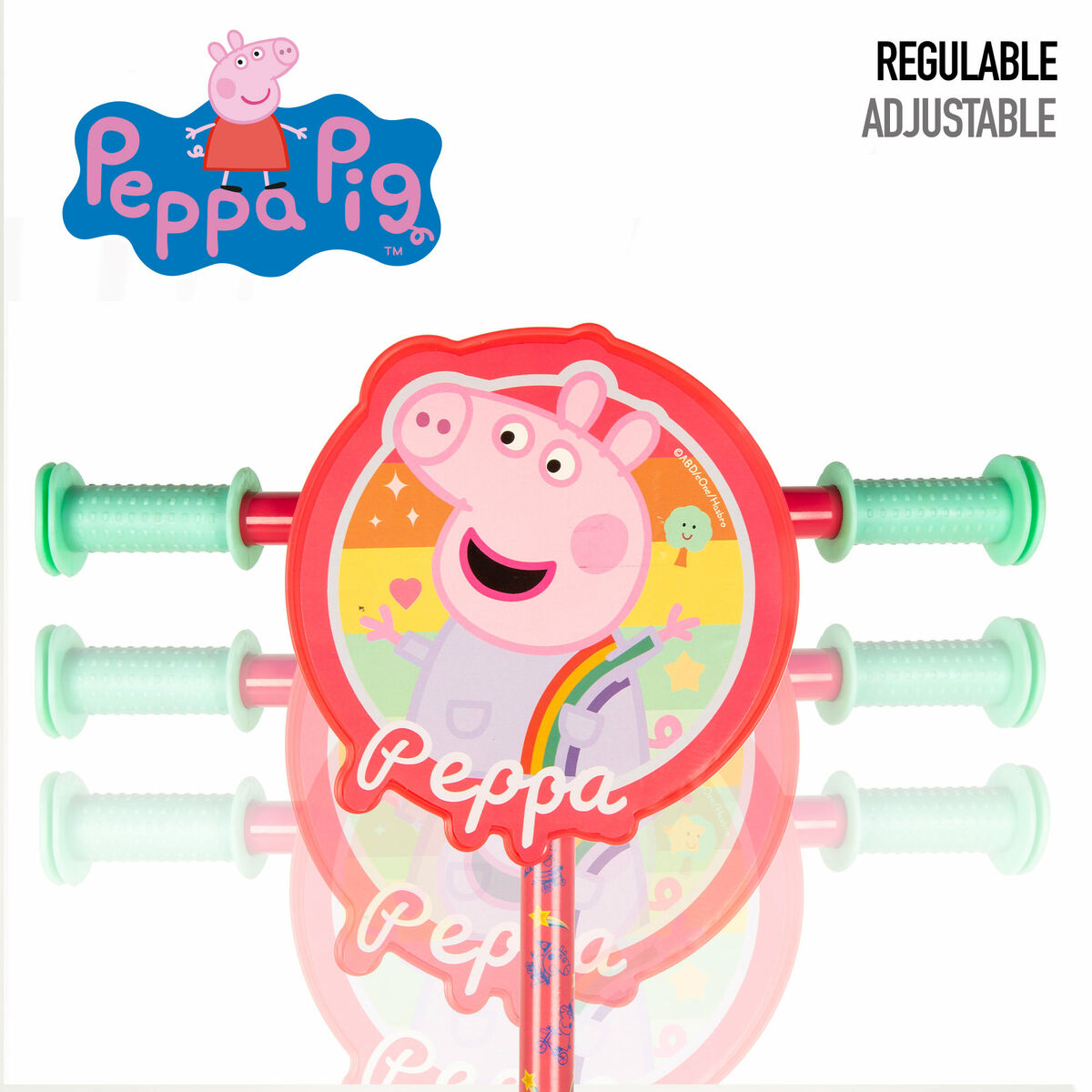 Sparkcykel Peppa Pig Gummi Metall Plast-Sport och utomhus, Stadsrörlighet-Peppa Pig-peaceofhome.se