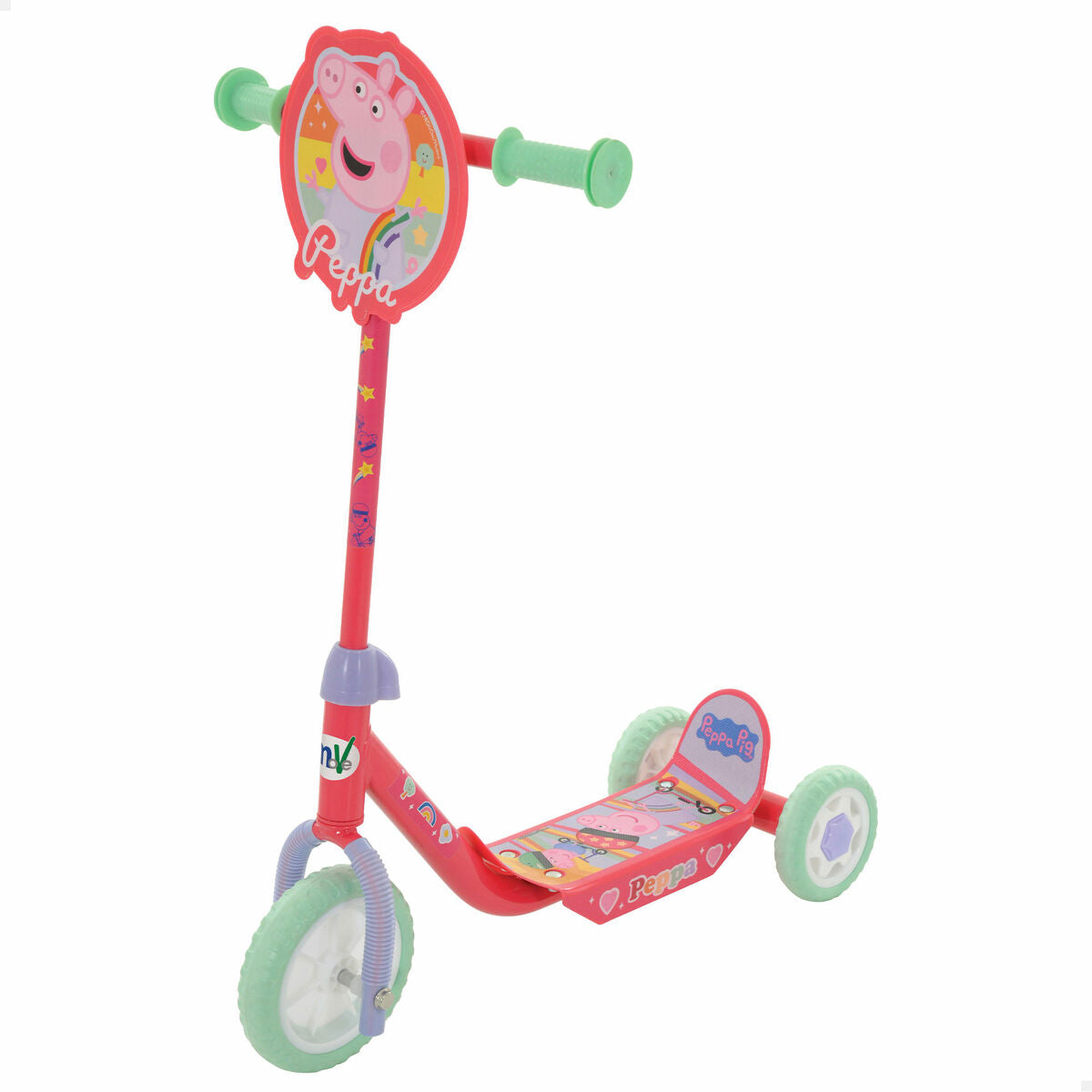 Sparkcykel Peppa Pig Gummi Metall Plast-Sport och utomhus, Stadsrörlighet-Peppa Pig-peaceofhome.se