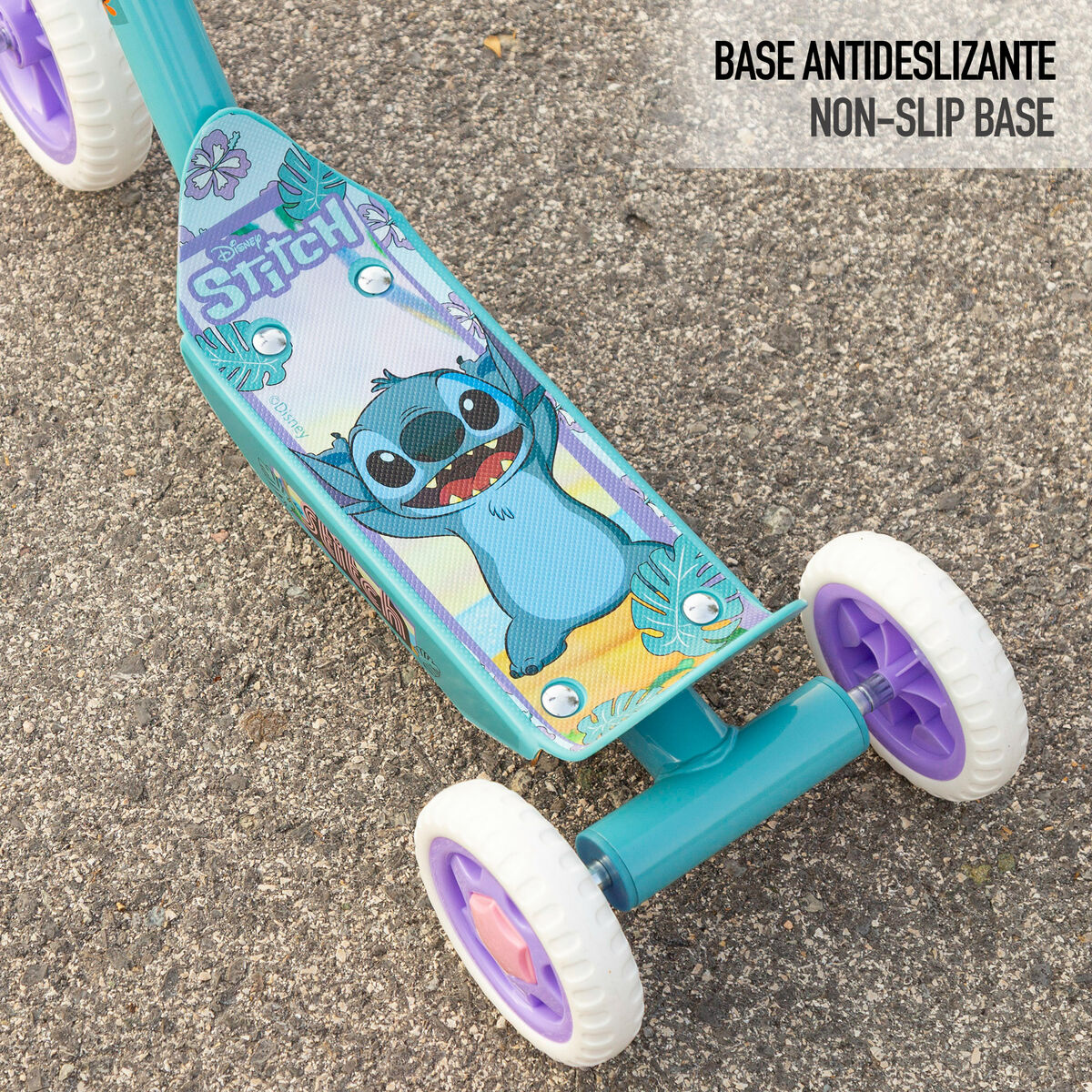 Sparkcykel Stitch Gummi Metall Plast Blå-Sport och utomhus, Stadsrörlighet-Stitch-peaceofhome.se