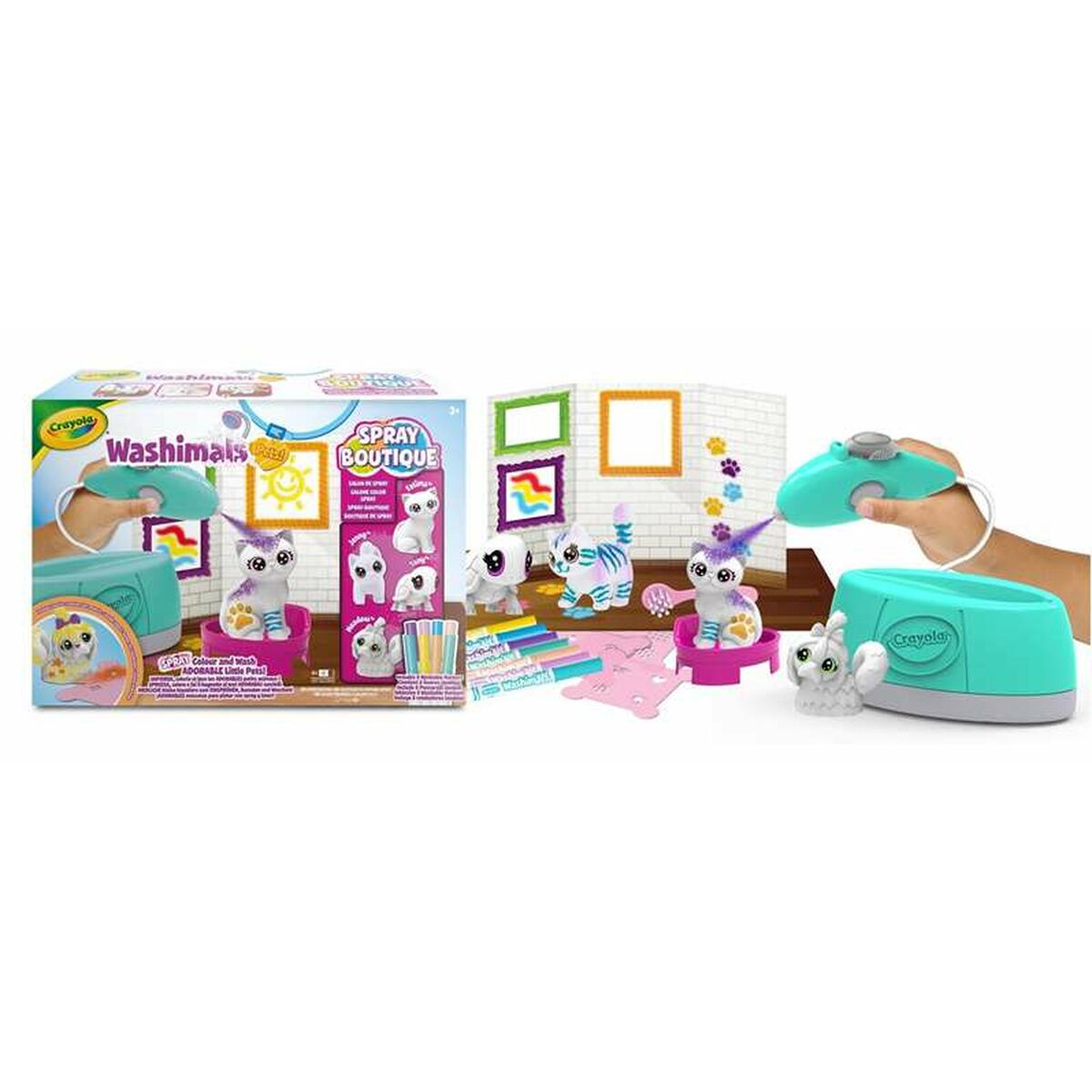 Spel Rita och Måla Crayola Boutique Washimals Pets-Leksaker och spel, Kreativa aktiviteter-Crayola-peaceofhome.se