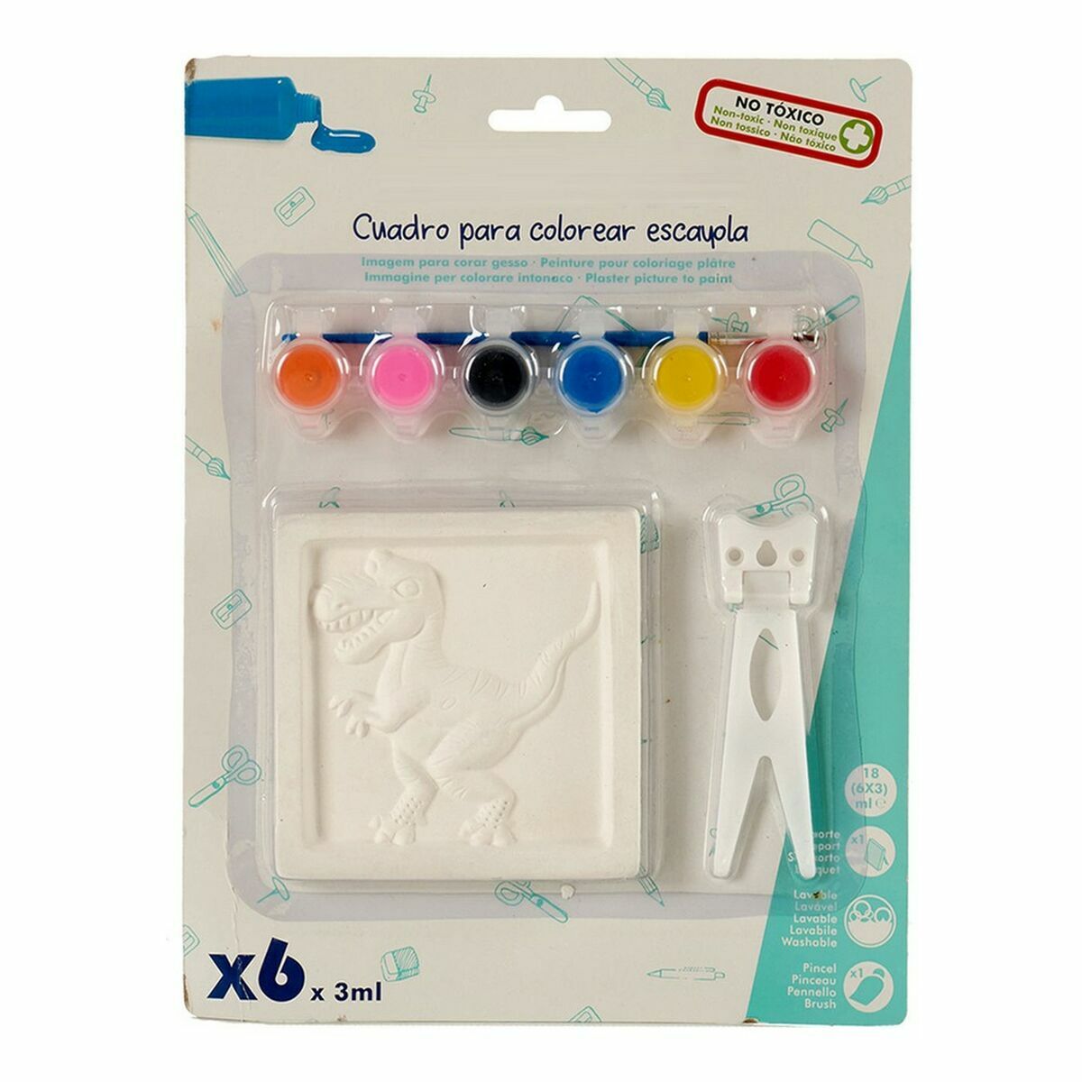 Spel Rita och Måla Pincello 6 6 2 x 29 x 22 cm Tavla (24 antal)-Leksaker och spel, Kreativa aktiviteter-Pincello-peaceofhome.se