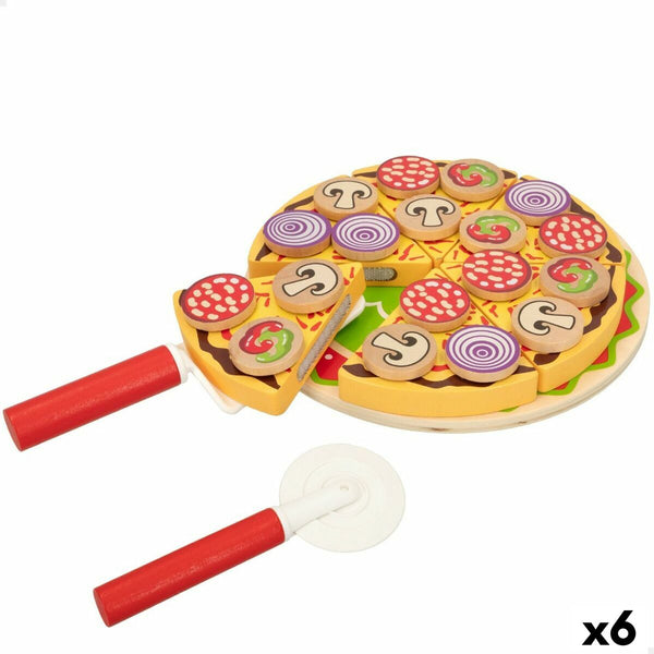 Spel av Trä Woomax Pizza 27 Delar (6 antal)-Leksaker och spel, Imitera spel-Woomax-peaceofhome.se