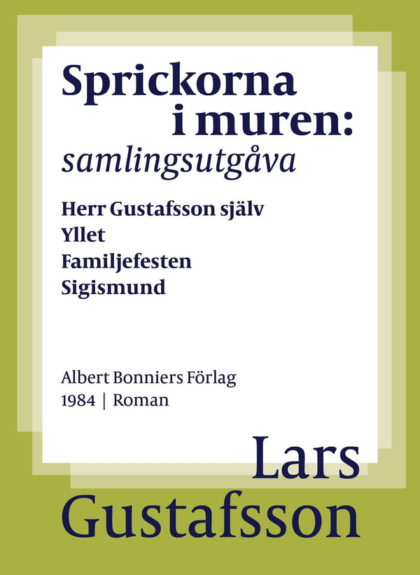 Sprickorna i muren : samlingsutgåva Herr Gustafsson själv; Yllet; Familjefesten; Sigismund; En biodlares död – E-bok – Laddas ner-Digitala böcker-Axiell-peaceofhome.se