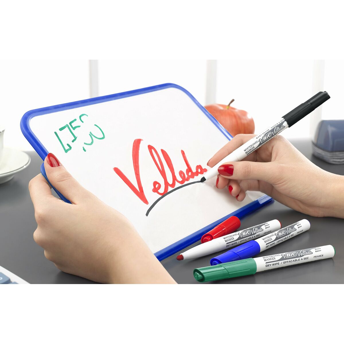 Spritpenna Bic Velleda 1741 Vit Röd Whiteboard-Kontor och Kontorsmaterial, konst och hantverk-Bic-peaceofhome.se