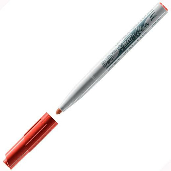 Spritpenna Bic Velleda 1741 Vit Röd Whiteboard-Kontor och Kontorsmaterial, konst och hantverk-Bic-peaceofhome.se