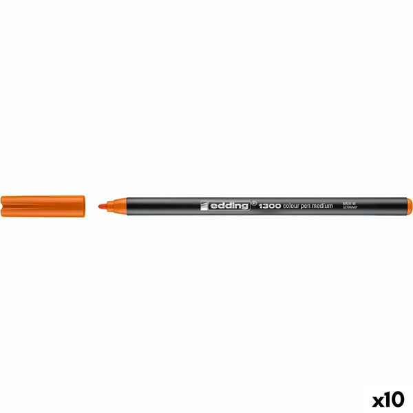 Spritpenna Edding Orange (10 antal)-Kontor och Kontorsmaterial, Kulspetspennor, pennor och skrivverktyg-Edding-peaceofhome.se