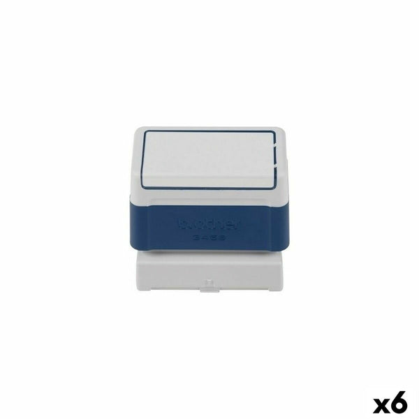 Stämpel Brother 3458 34 x 58 mm Blå (6 antal)-Kontor och Kontorsmaterial, Kontorsmaterial-Brother-peaceofhome.se