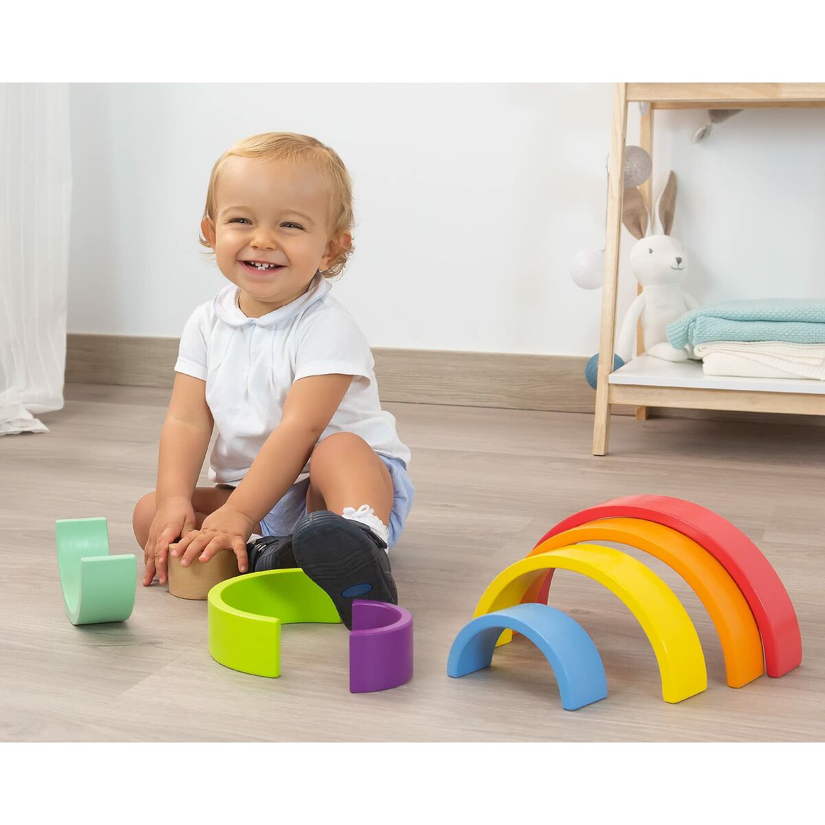 Staplingsbara block 8 Delar-Bebis, Leksaker för småbarn-BigBuy Kids-peaceofhome.se