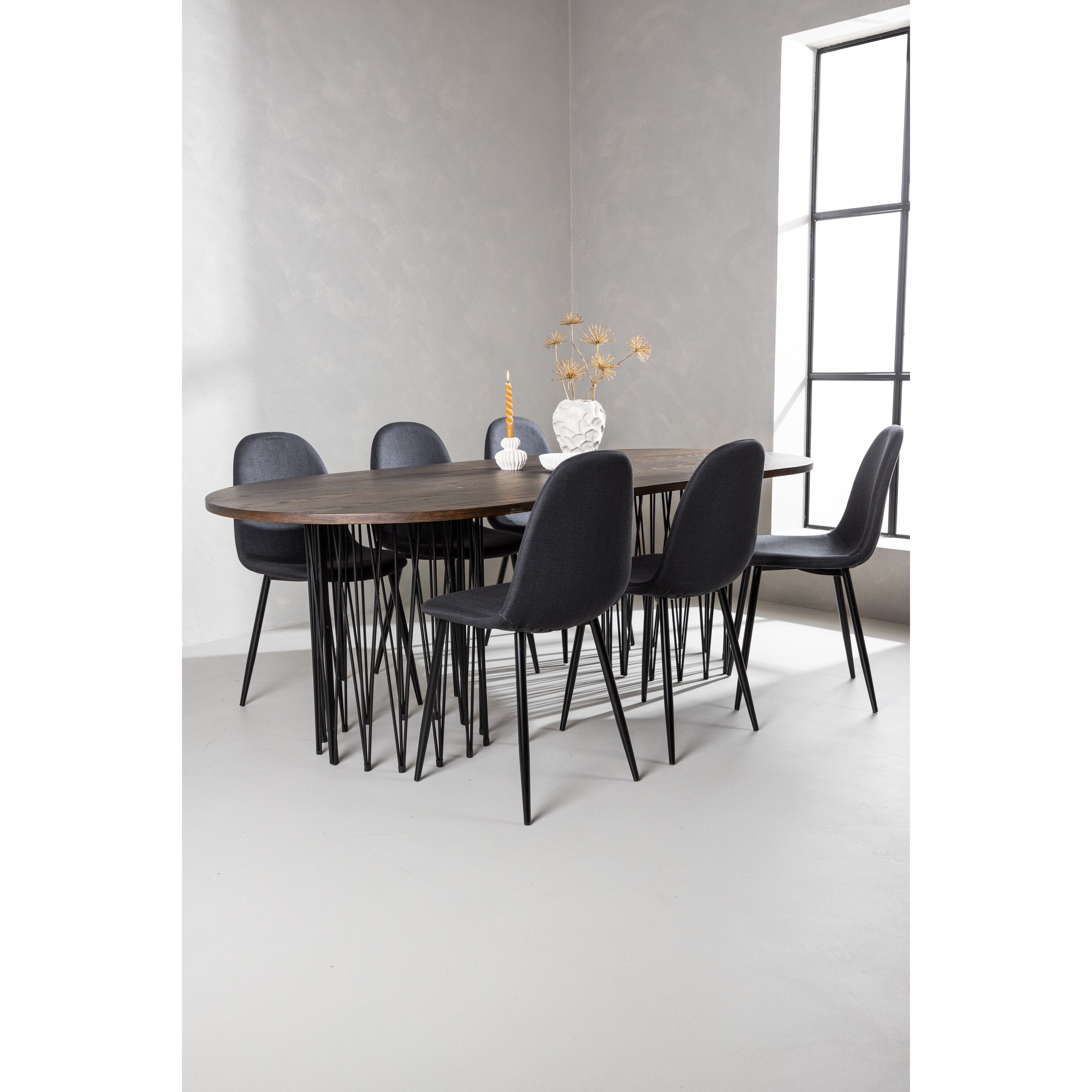 Stone Oval Matgrupp-GR Dining Set-Venture Home-peaceofhome.se