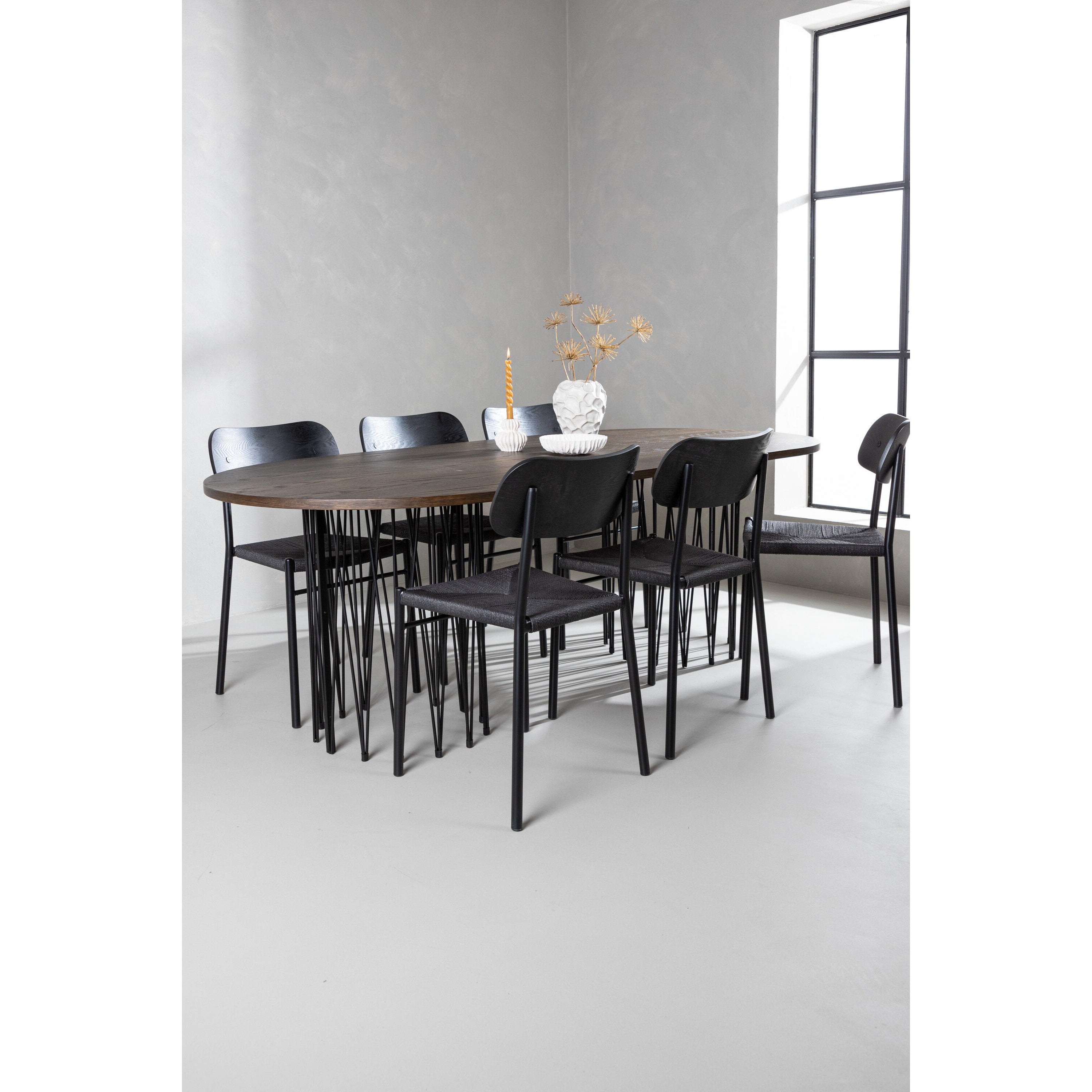 Stone Oval Matgrupp-GR Dining Set-Venture Home-peaceofhome.se