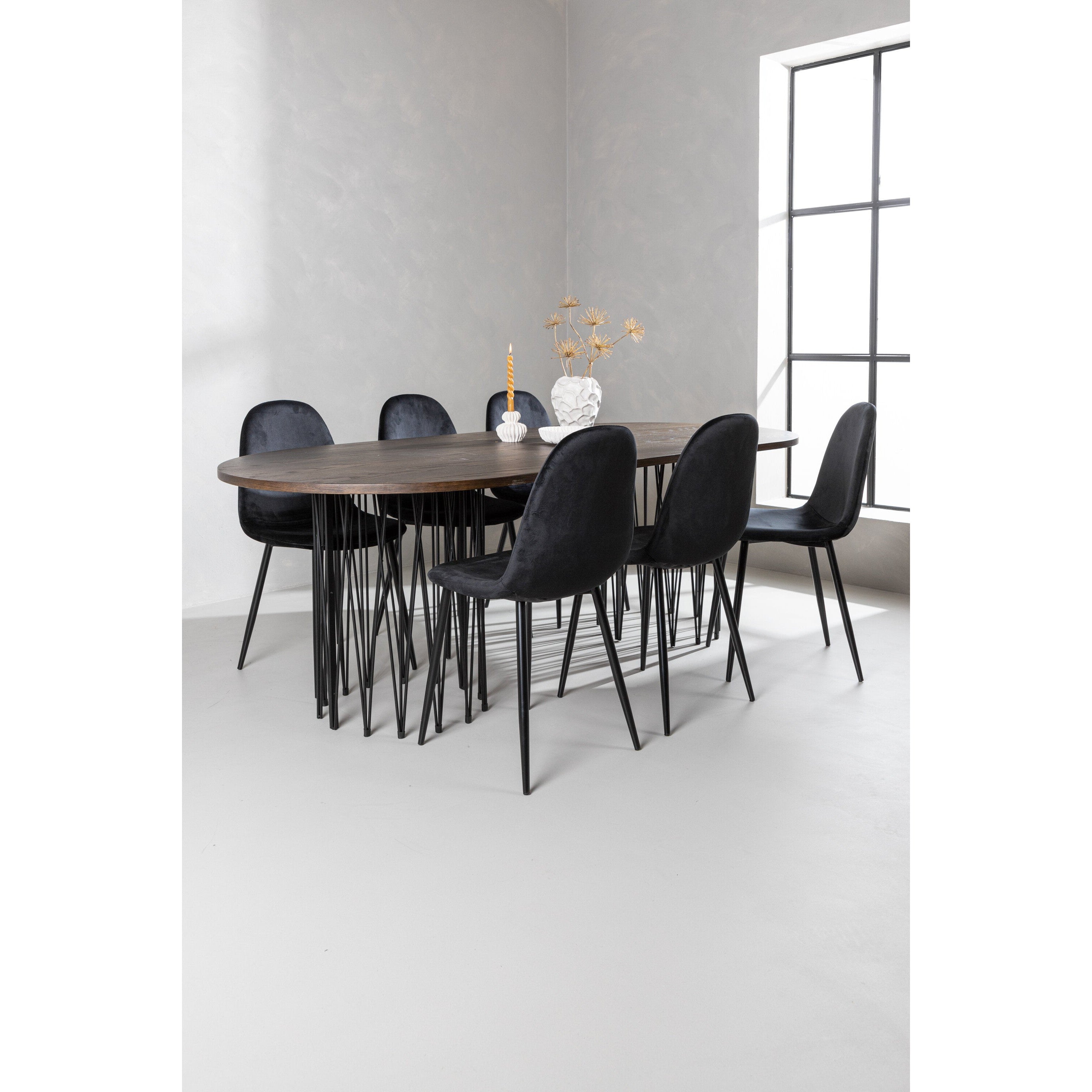 Stone Oval Matgrupp-GR Dining Set-Venture Home-peaceofhome.se