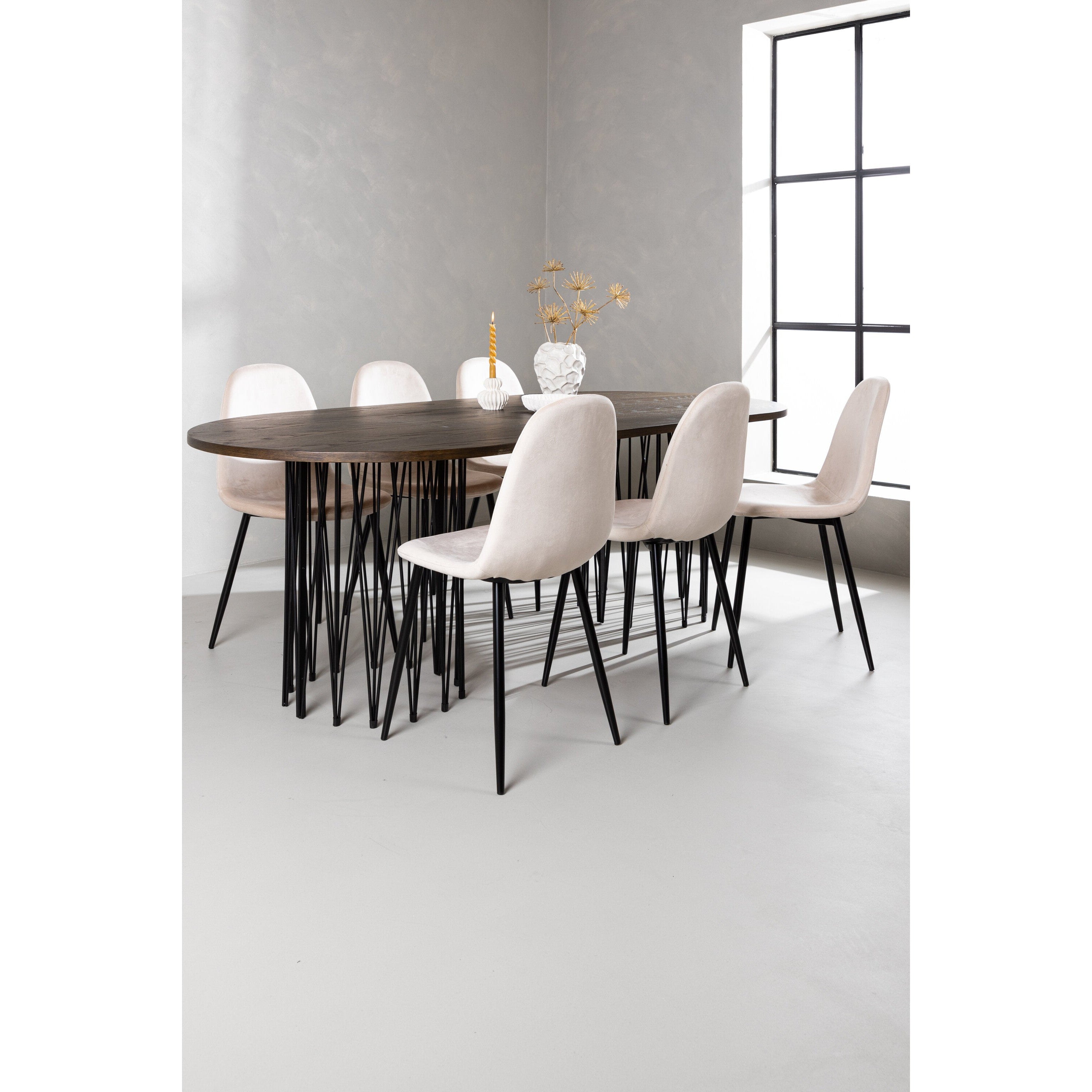 Stone Oval Matgrupp-GR Dining Set-Venture Home-peaceofhome.se