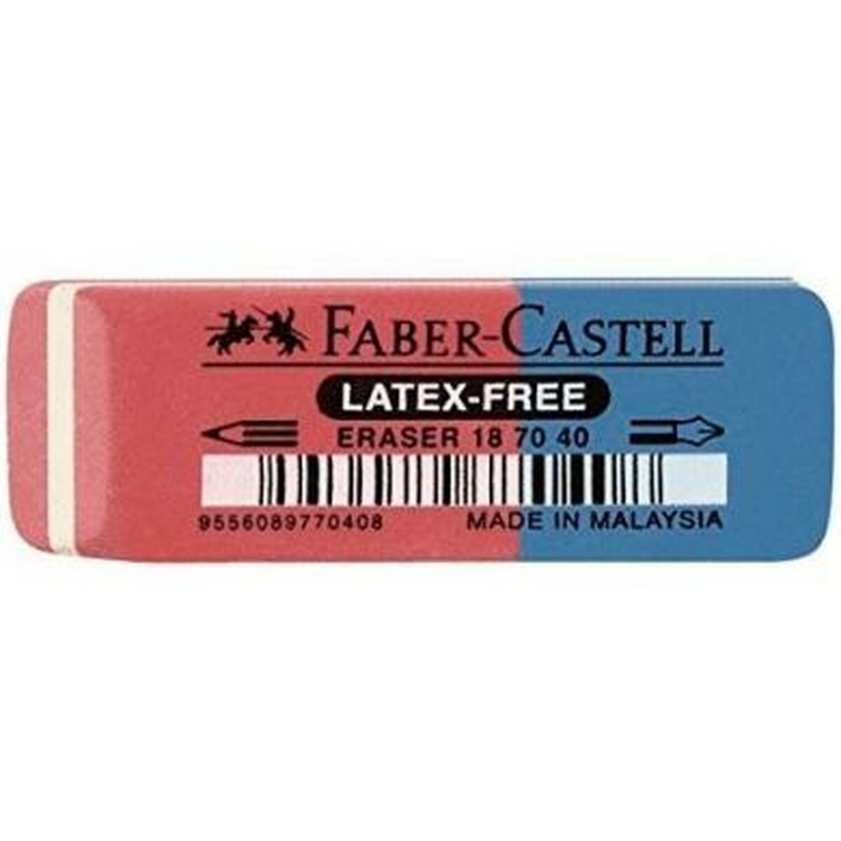 Suddgummi Faber-Castell Blå Röd (40 antal)-Kontor och Kontorsmaterial, konst och hantverk-Faber-Castell-peaceofhome.se