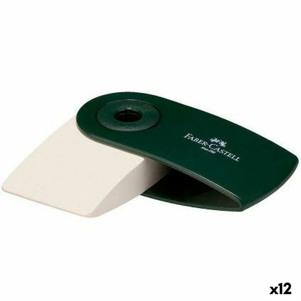 Suddgummi Faber-Castell Sleeve Mini Väska Grön (12 antal)