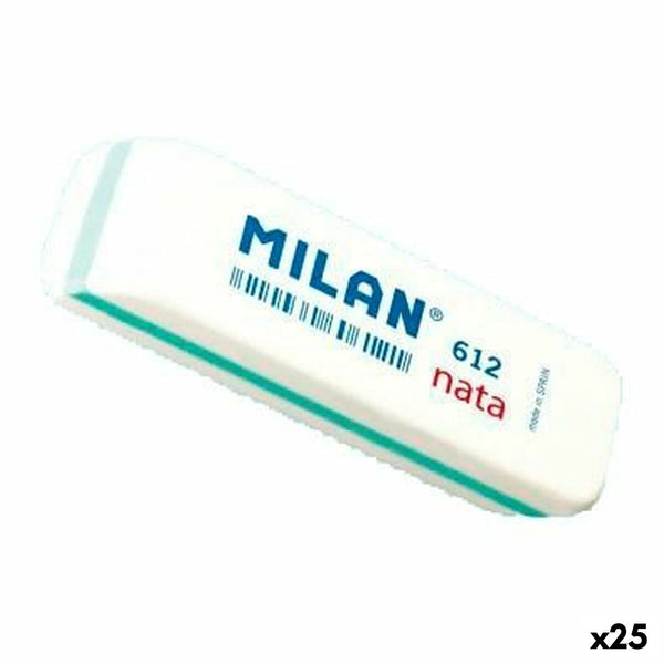 Sudgummiset Milan 612 NATA Vit 7,8 x 2,3 x 1,2 cm 12 Delar (25 antal)-Kontor och Kontorsmaterial, konst och hantverk-Milan-peaceofhome.se