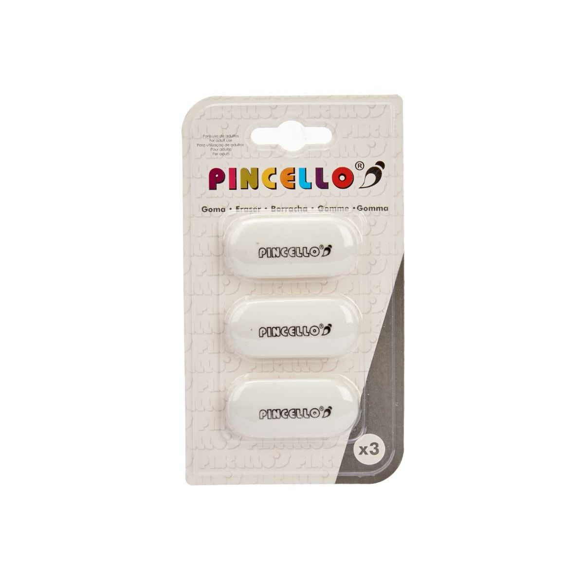 Sudgummiset Pincello 484 484 Vit 9 x 16 x 1 cm (12 antal)-Kontor och Kontorsmaterial, konst och hantverk-Pincello-peaceofhome.se