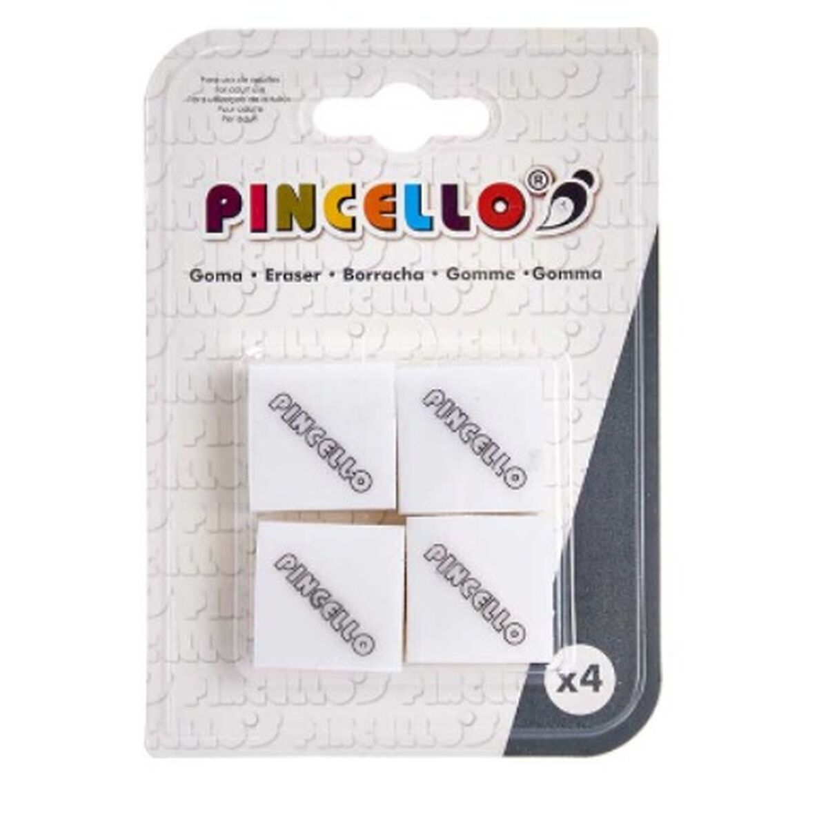 Sudgummiset Pincello 486 486 Vit 9,5 x 13,5 x 2 cm (12 antal)-Kontor och Kontorsmaterial, konst och hantverk-Pincello-peaceofhome.se