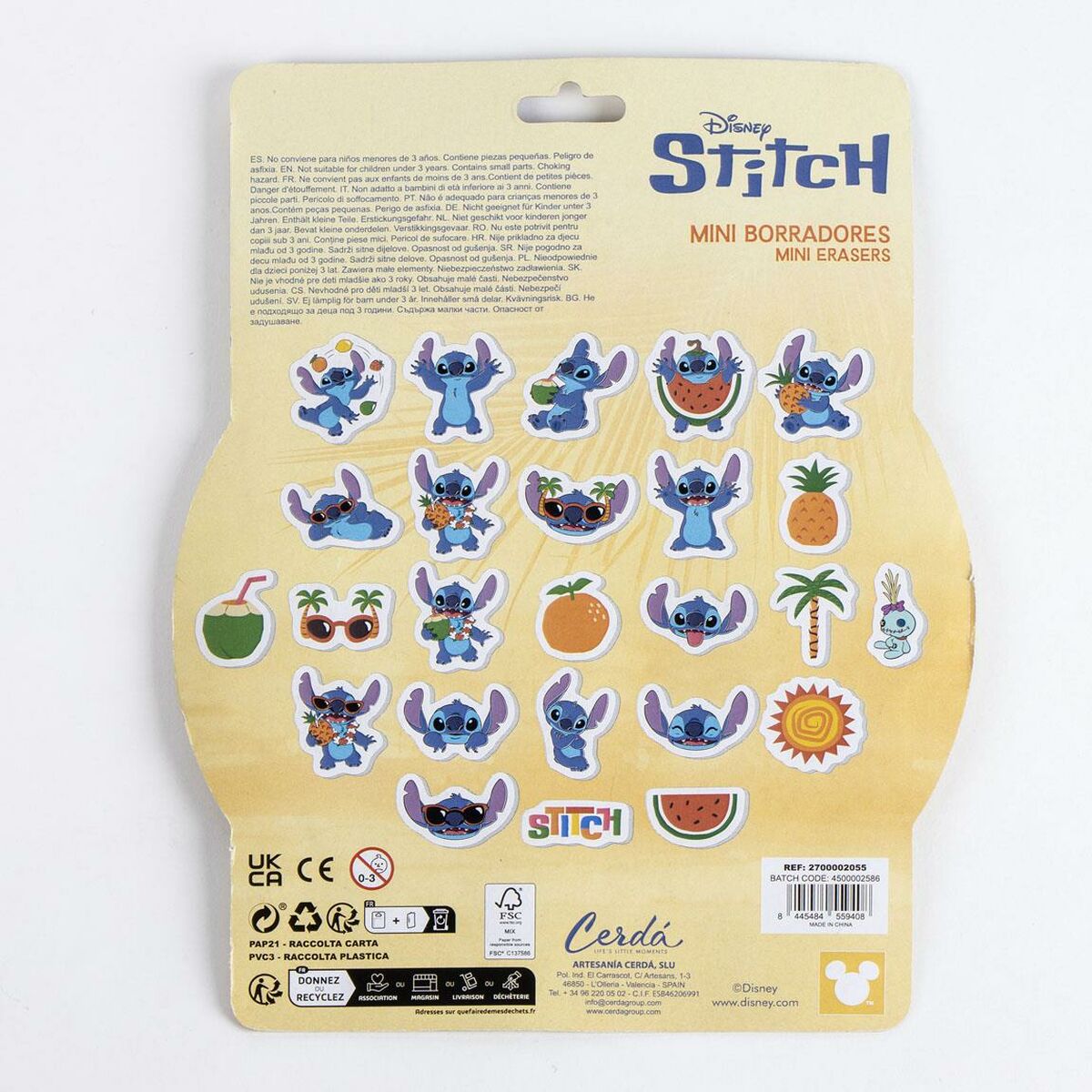 Sudgummiset Stitch Multicolour 25 Delar-Kontor och Kontorsmaterial, konst och hantverk-Stitch-peaceofhome.se
