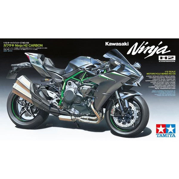 TAMIYA 01:12 Kawasaki Ninja H2 Kol 14136-byggsatser-Klevrings Sverige-peaceofhome.se