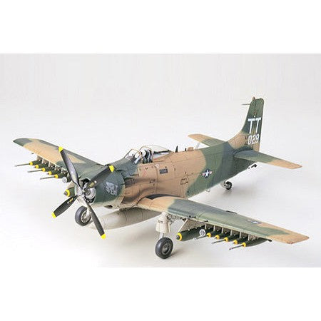 TAMIYA 61073M Douglas A-1J Skyraider USAF Metallic edition-byggsatser-Klevrings Sverige-peaceofhome.se