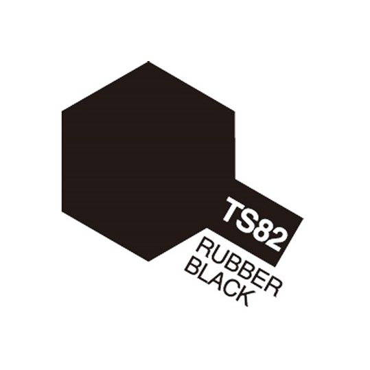 TAMIYA TS-82 Rubber Black 85082 färg, farve, väri-Färg-Klevrings Sverige-peaceofhome.se