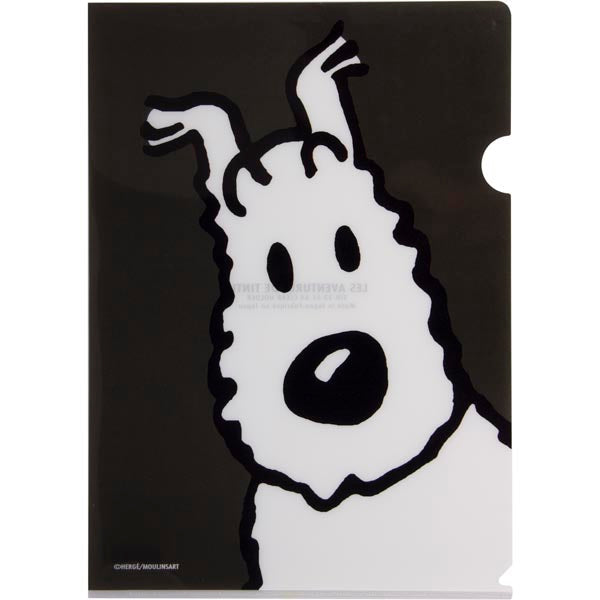 TINTIN PLASTMAPP A4 MILOU GRÅ TIN-1014-Kontorsmaterial-Klevrings Sverige-peaceofhome.se