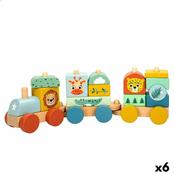 Tåg Woomax 33 x 11 x 7 cm djur (6 antal)-Leksaker och spel, Fordon-Woomax-peaceofhome.se