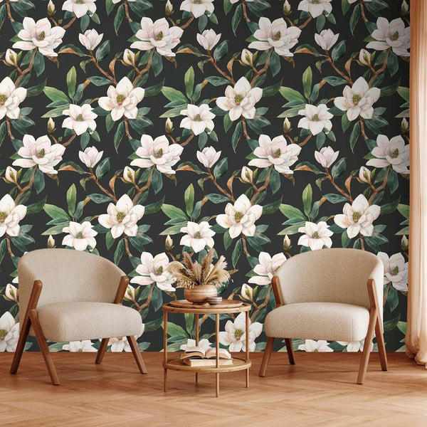 Tapet - White Magnolias-Tapeter-Artgeist-peaceofhome.se