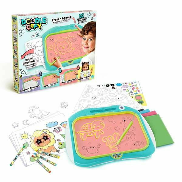 Tavla 2 i 1 Canal Toys Doodle Copy Blå Plast 40 x 33 x 6 cm-Leksaker och spel, Kreativa aktiviteter-Canal Toys-peaceofhome.se