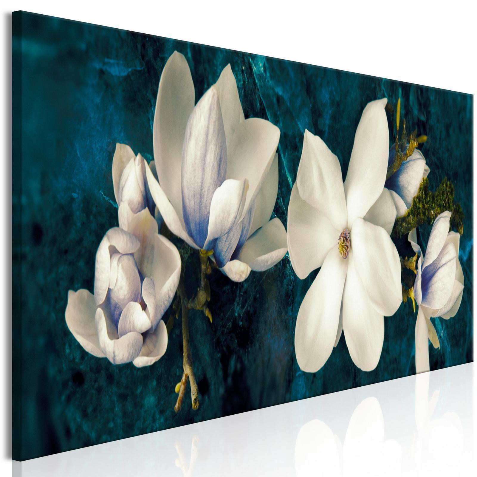 Tavla - Avant-Garde Magnolia (1 Part) Narrow Turquoise-Tavlor-Artgeist-peaceofhome.se