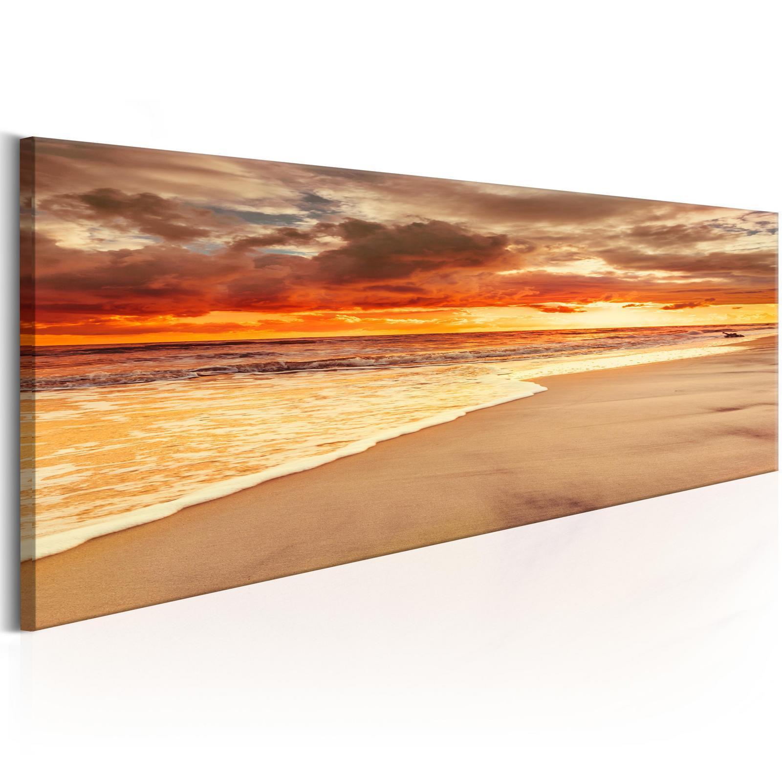 Tavla - Beach: Beatiful Sunset-Tavlor-Artgeist-peaceofhome.se